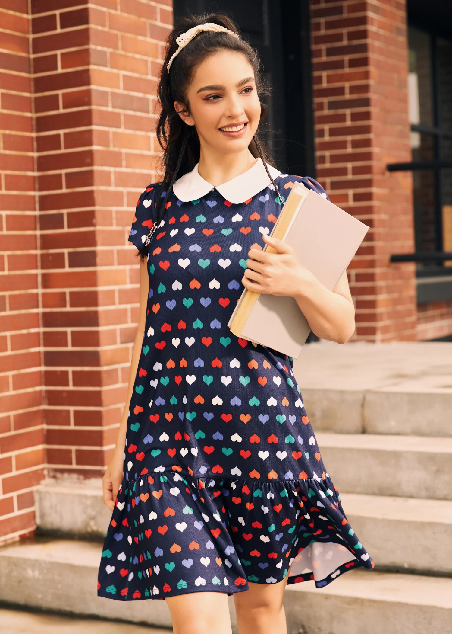 School Days Collared Dress - Olabens