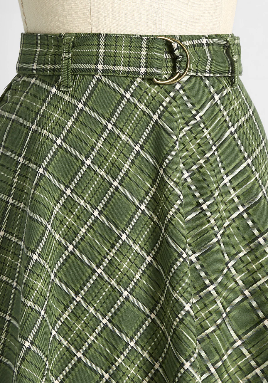 Task Maker Belted Mini Skirt - Olabens