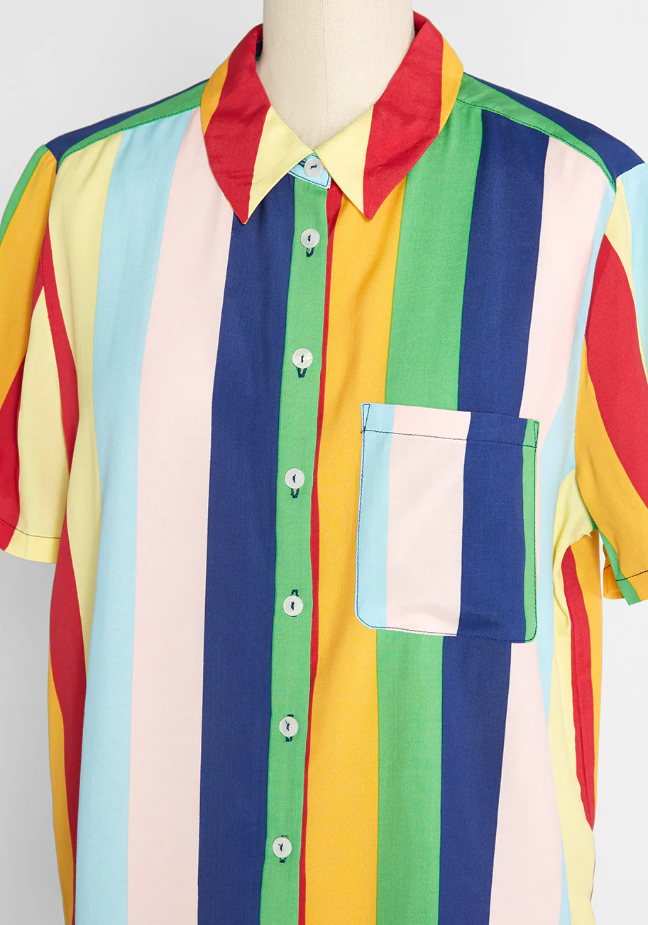 Love is a Summer Breeze Button-Up Shirt - Olabens