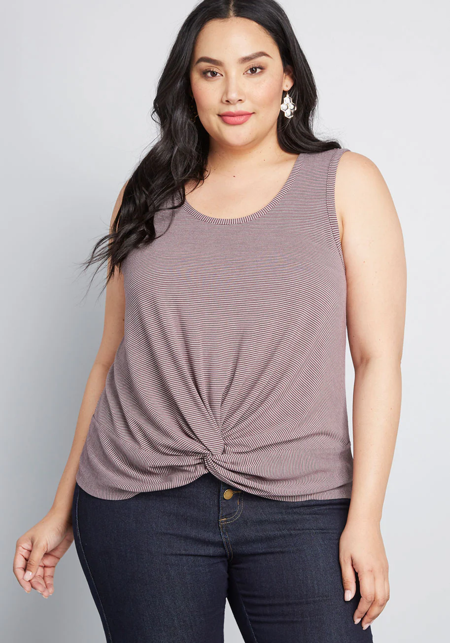 Knotted Moxie Tank Top - Olabens