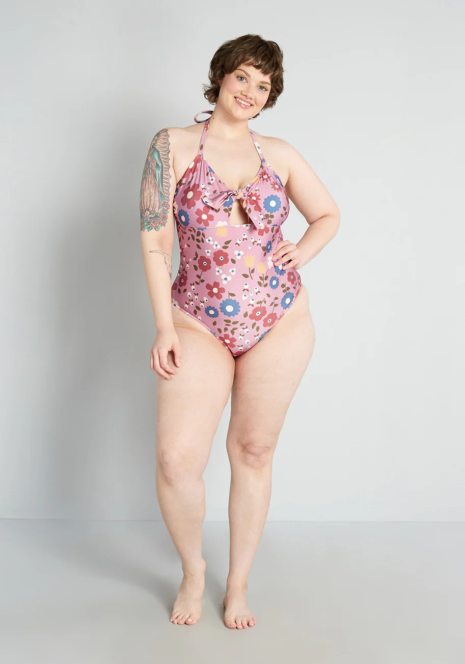 Isnyt x Princess Highway Tie-Front One-Piece Swimsuit - Olabens