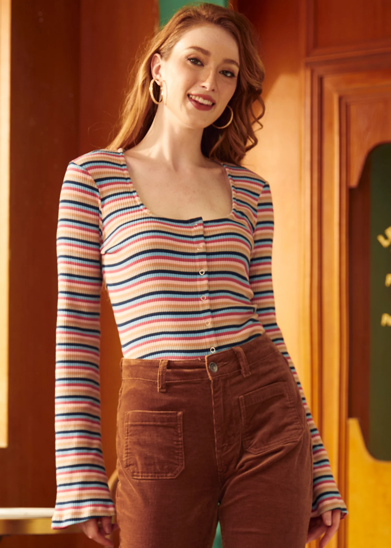 Lost in Love Bell Sleeve Top - Olabens