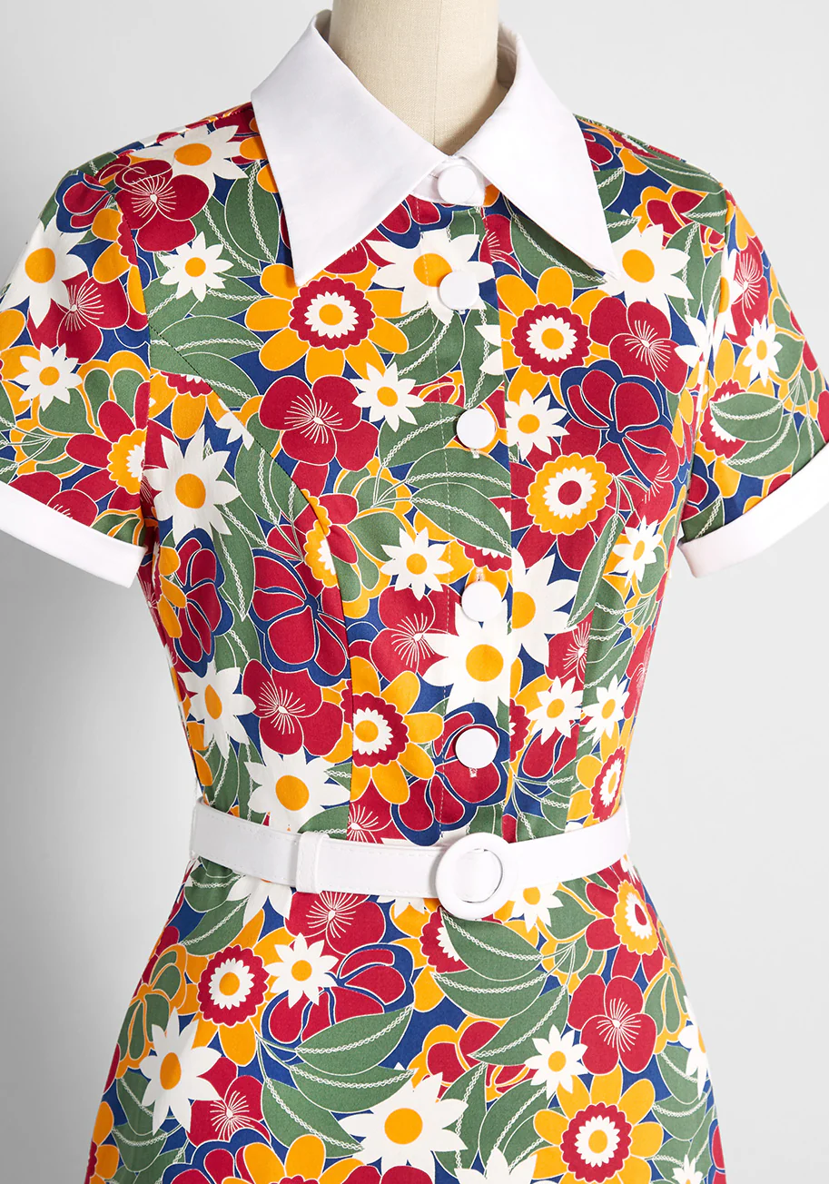 The Tropical Romancer A-Line Dress - Olabens