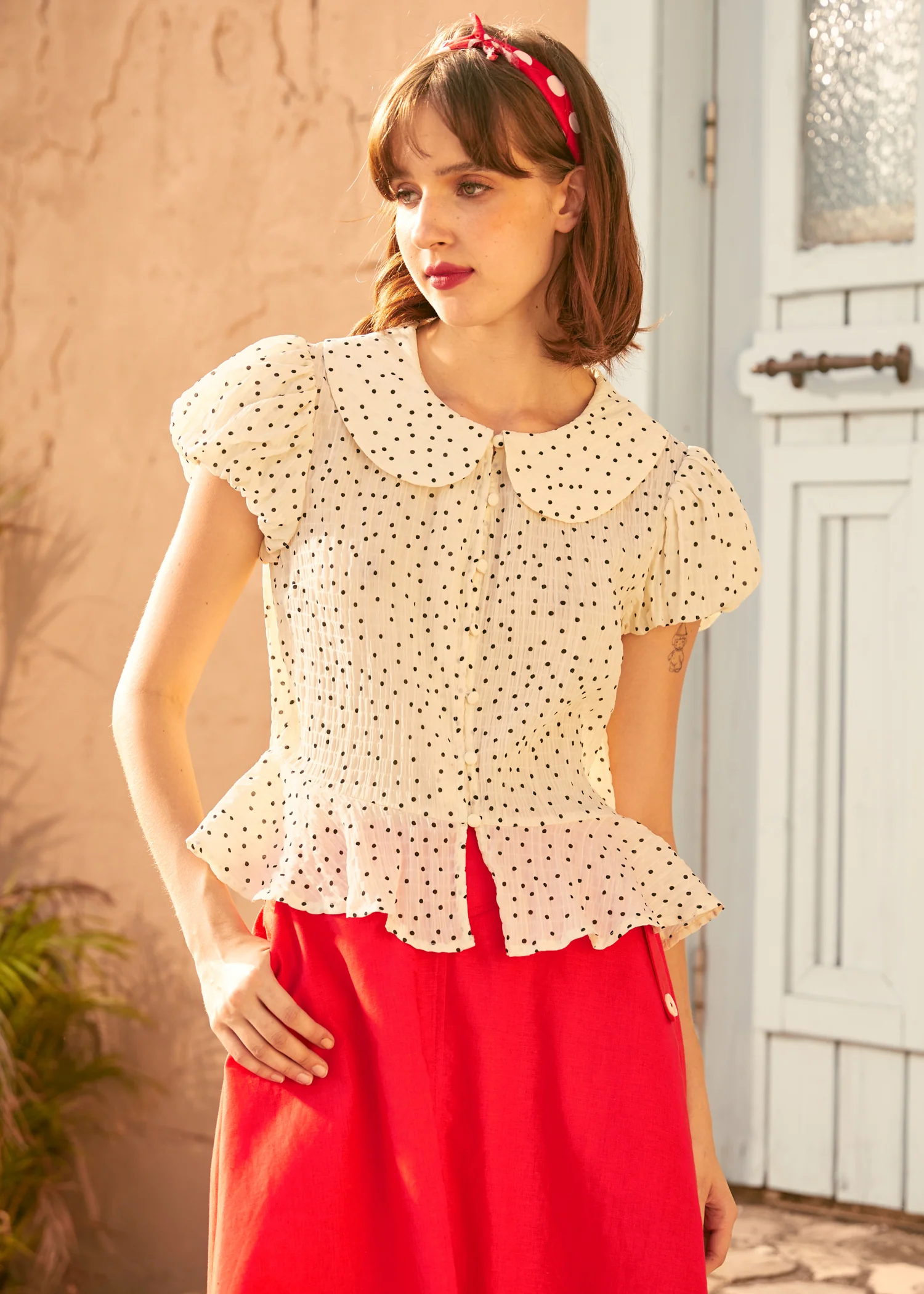 Prim & Peplum Blouse - Olabens
