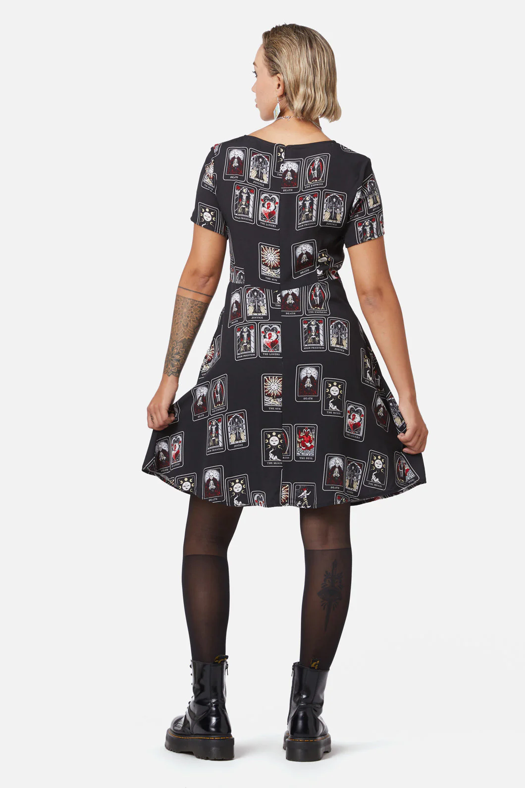 Tarot Spread Print Dress - Olabens