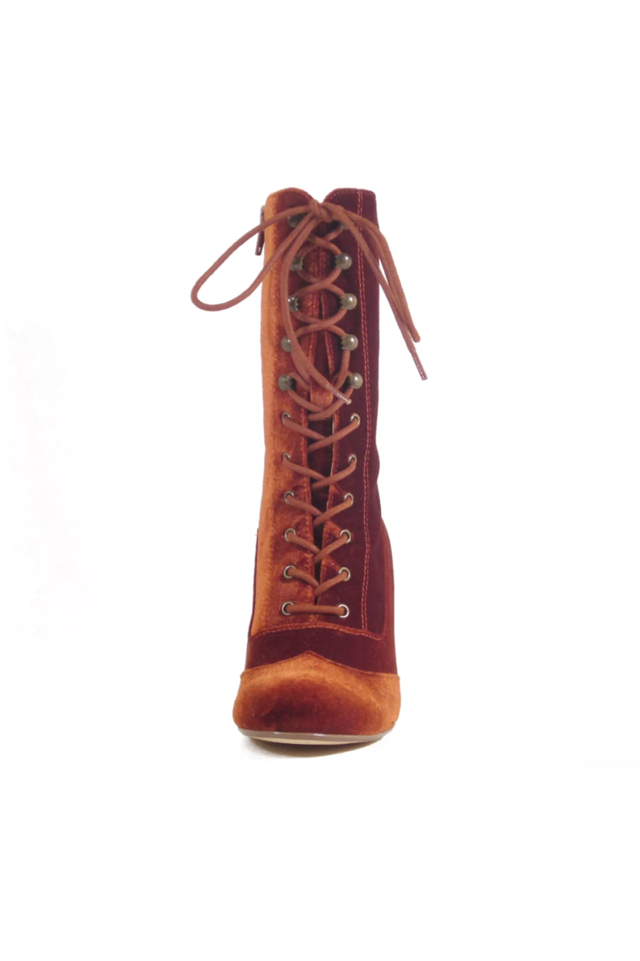 Claire Velvet Victorian Booties - Olabens