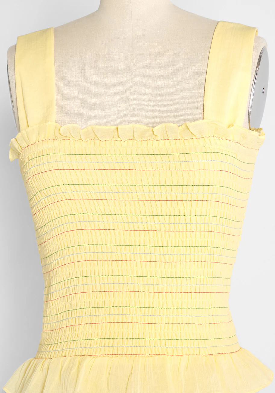 Hot Fun in the Summertime Smocked Tank Top - Olabens