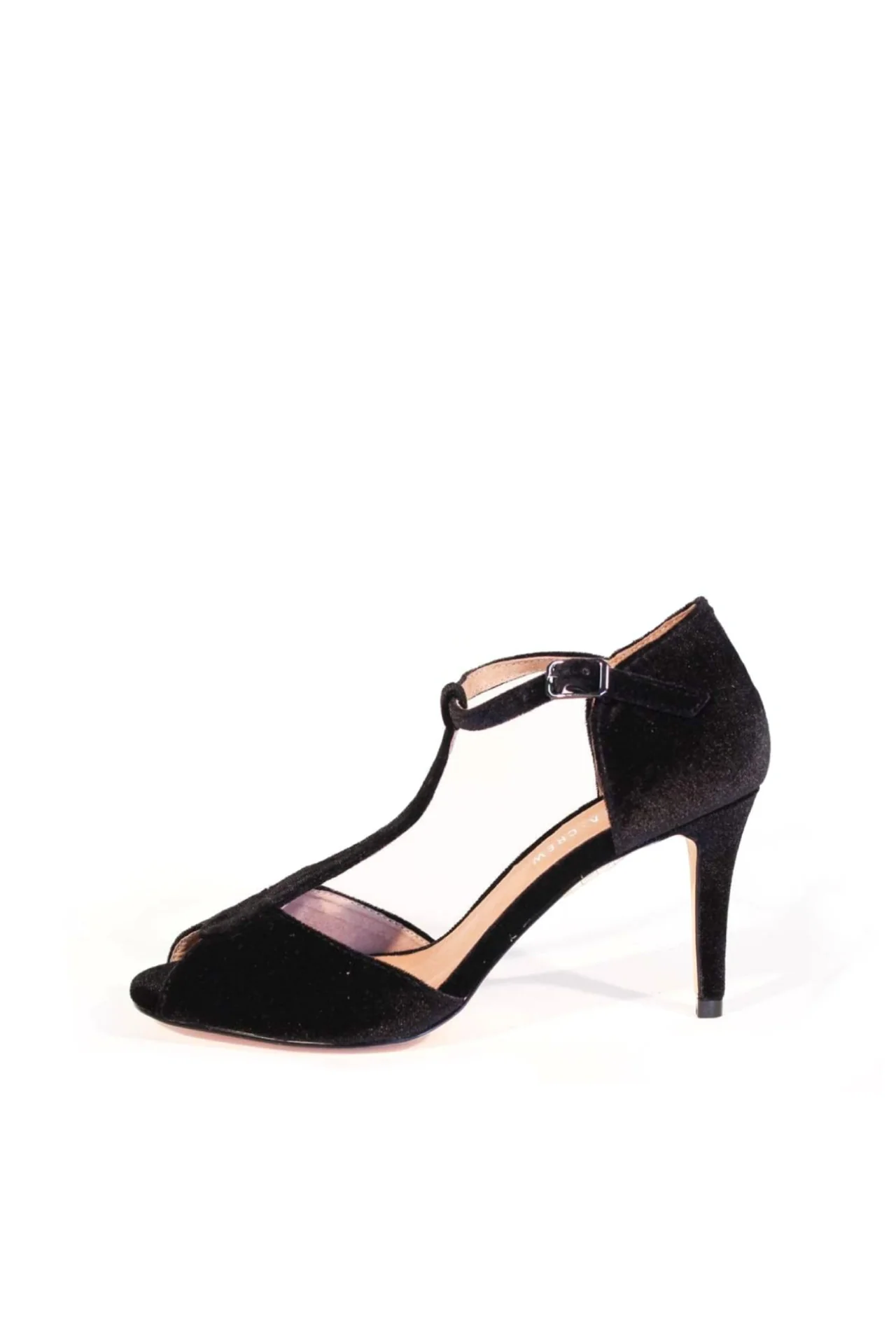 Blondie T-Strap Velvet Heels - Olabens