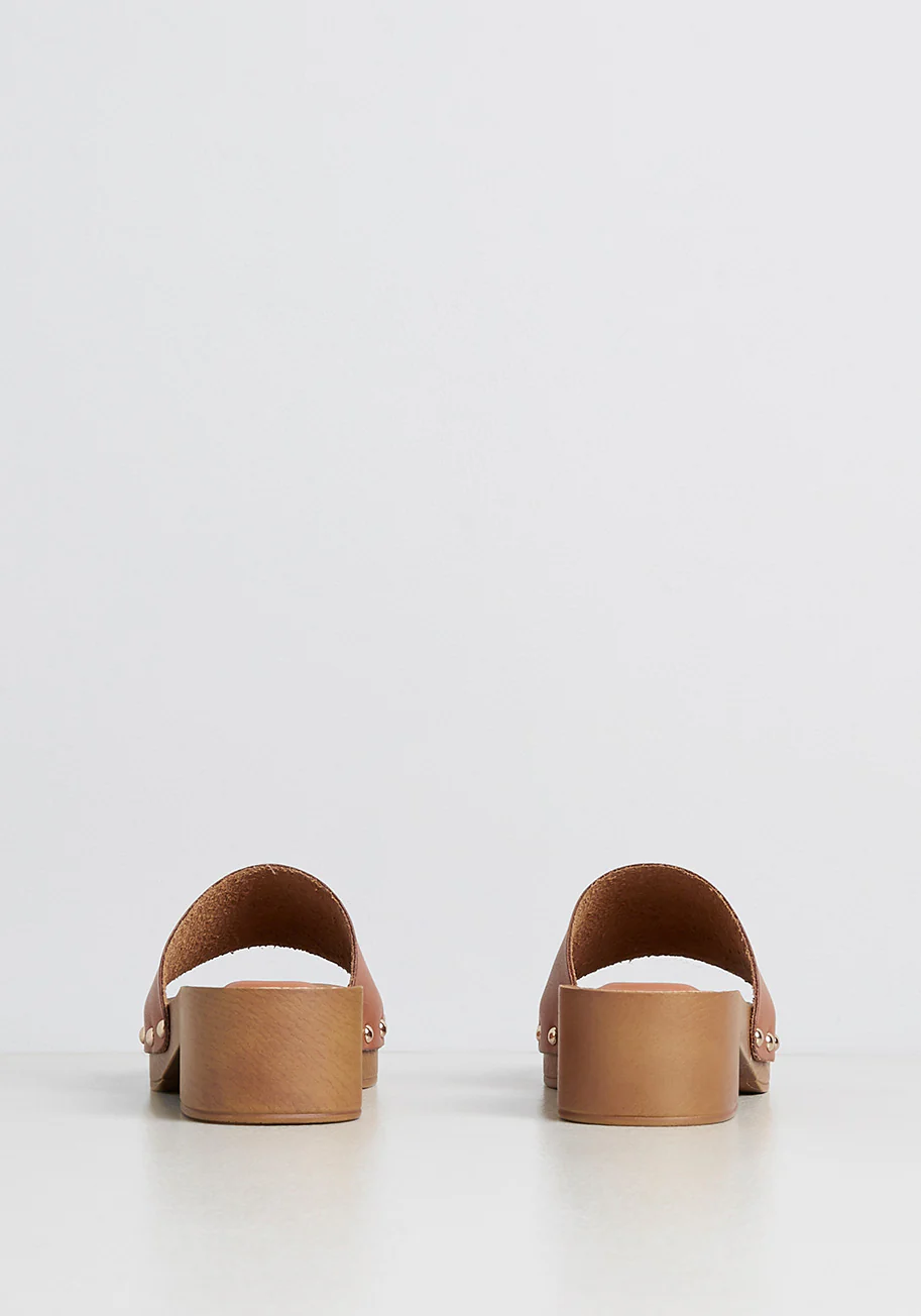 Studded and Striking Slide Sandal - Olabens