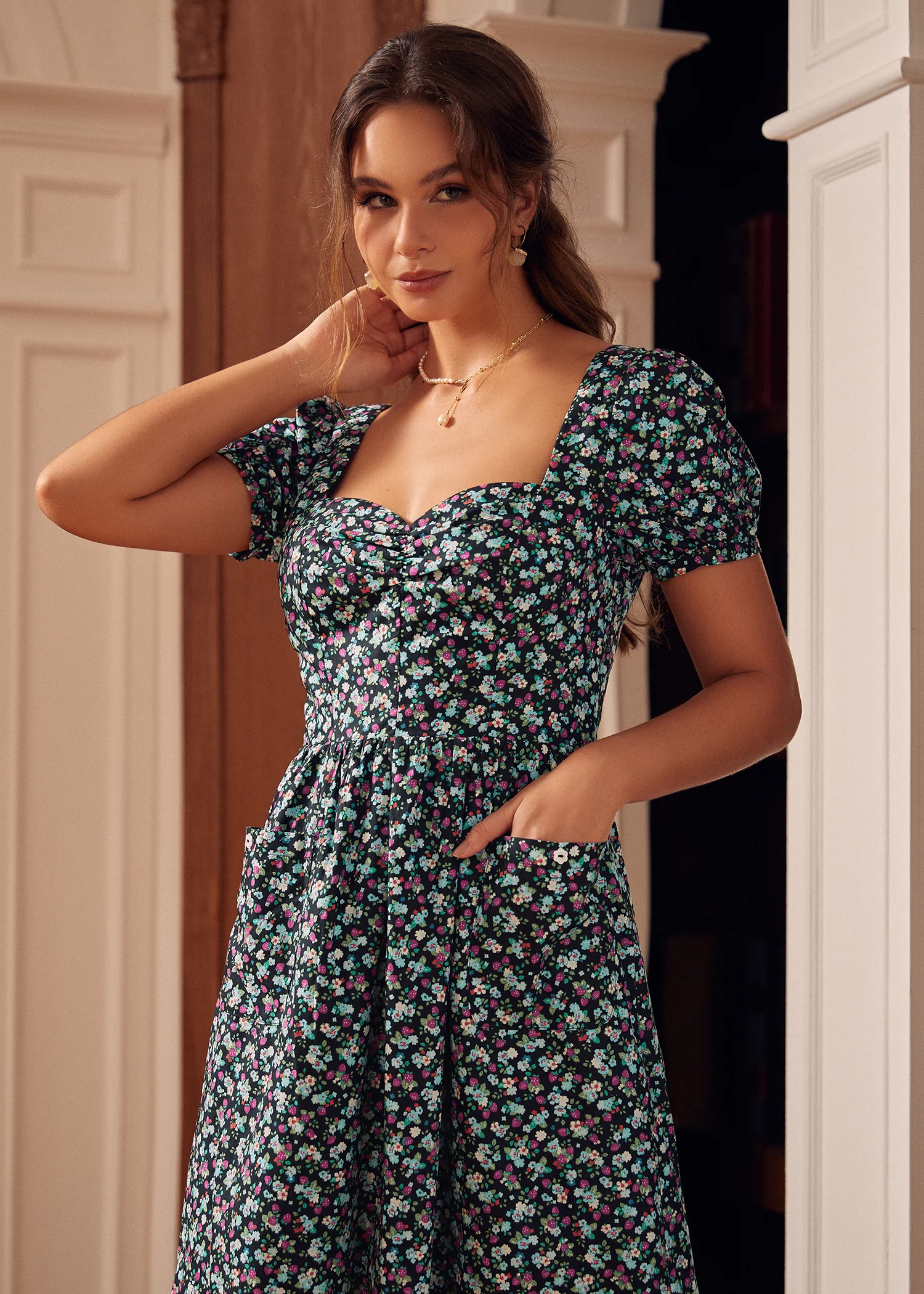 Summer Berry Flair Dress - Olabens