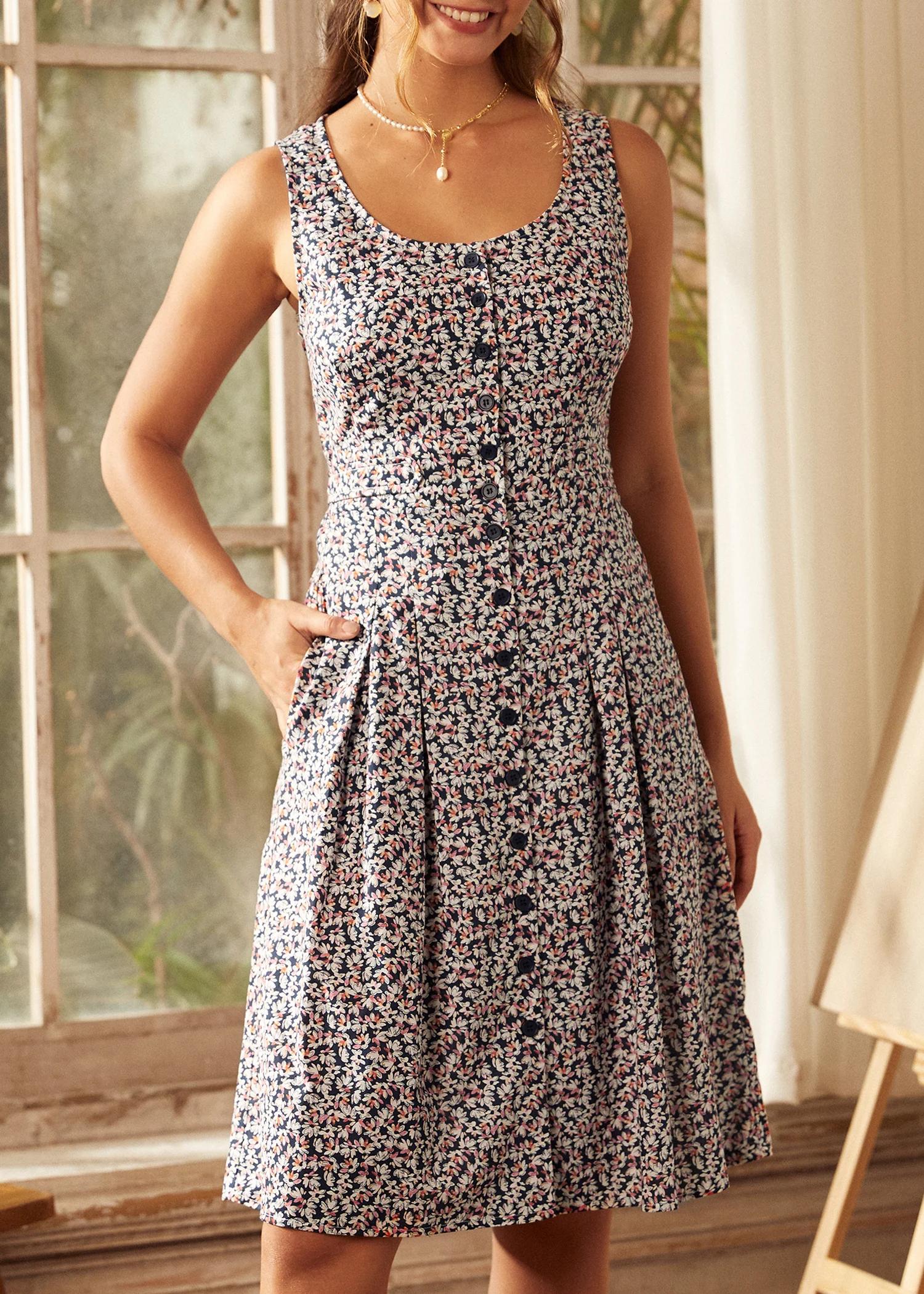 Seeking Out Sunshine Fit And Flare Dress - Olabens