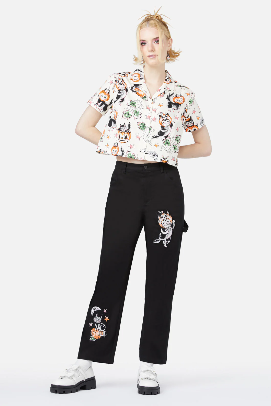 Pumpkin Patch Kitty Blouse - Olabens
