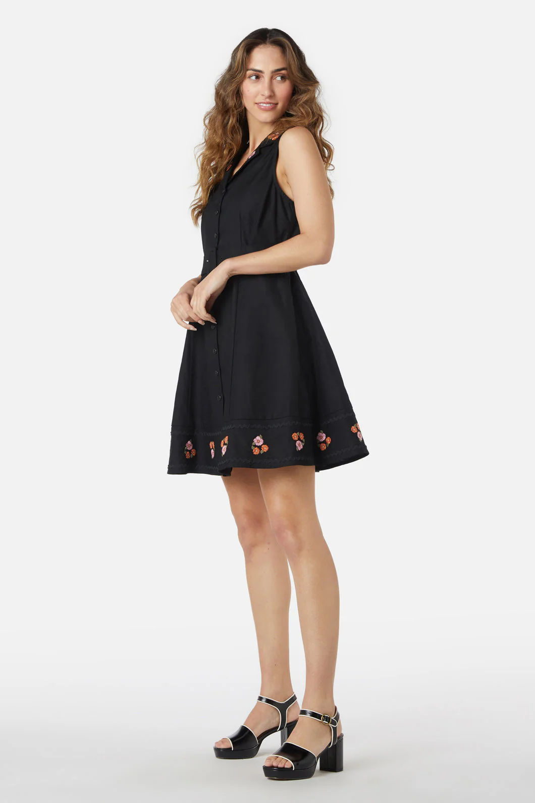 Petal Embroidered Dress - Olabens