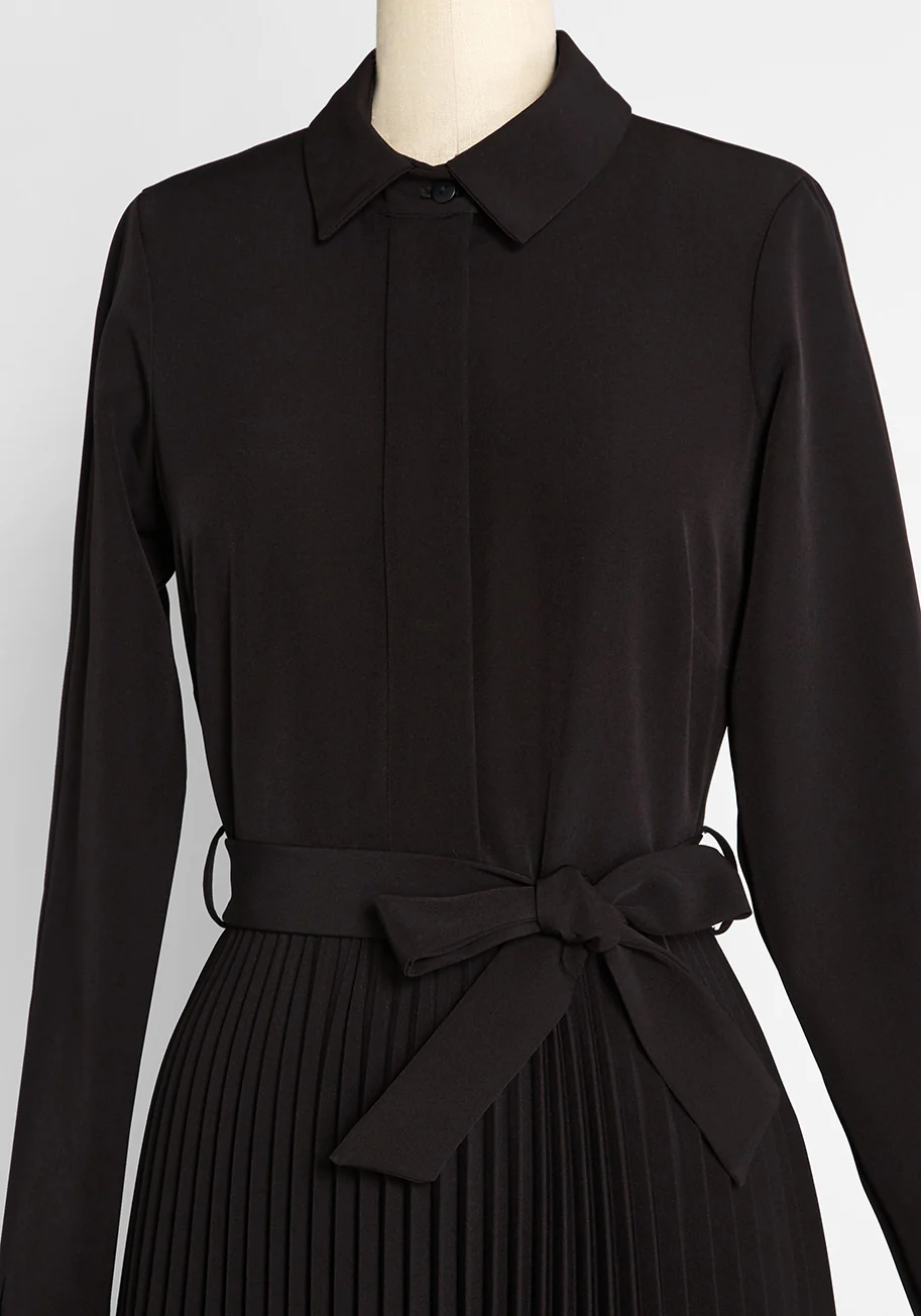 Built to Pleat Midi Dress - Olabens