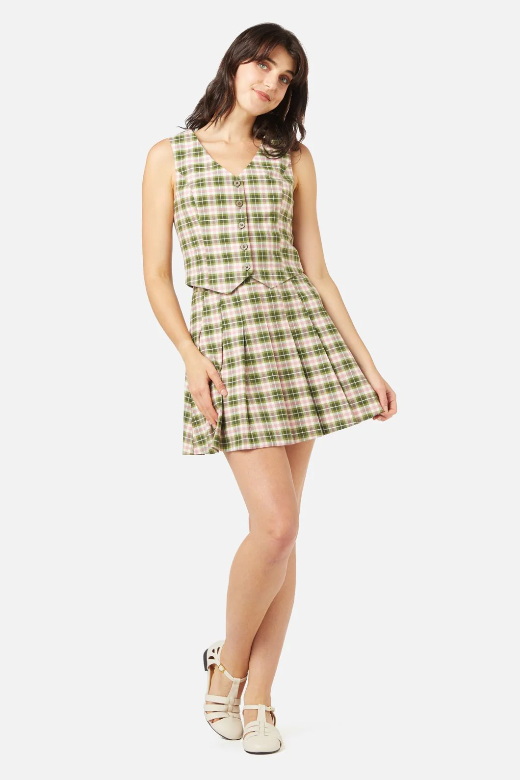 Hazel Check Skirt - Olabens