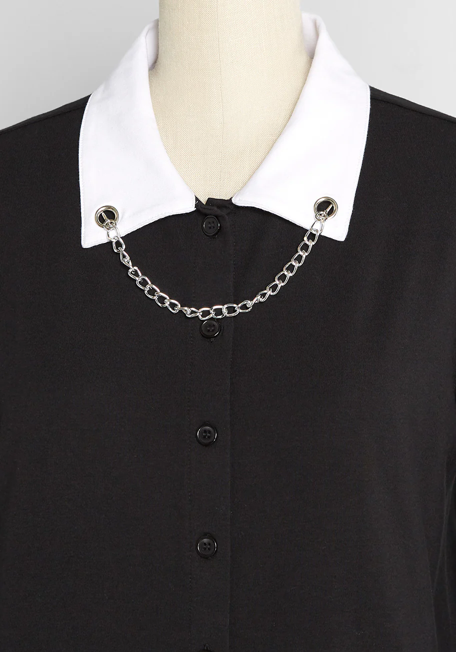 Never Break the Chain Button-Up Top - Olabens