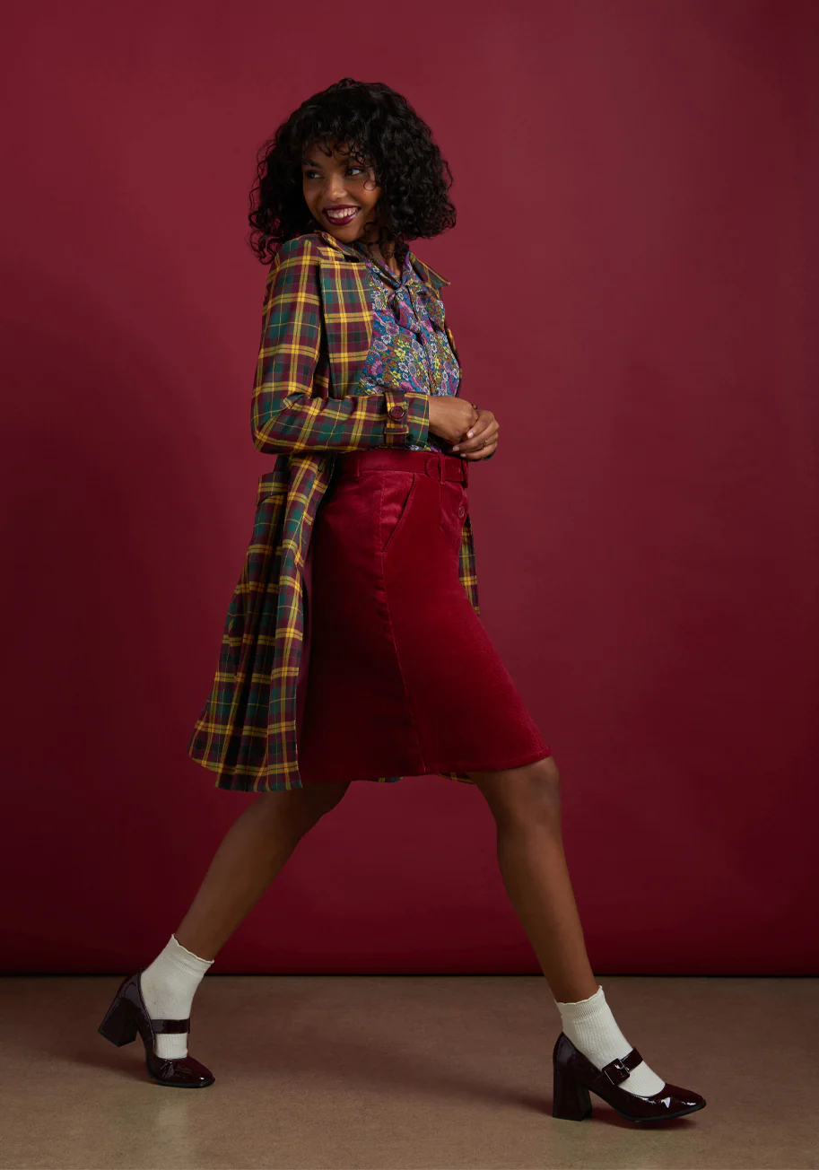 Girl Detective A-Line Skirt - Olabens