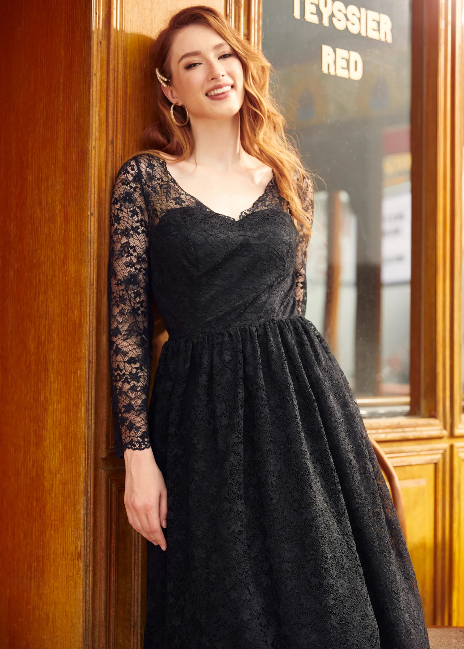 Dramatic Performance Lace Dress - Olabens