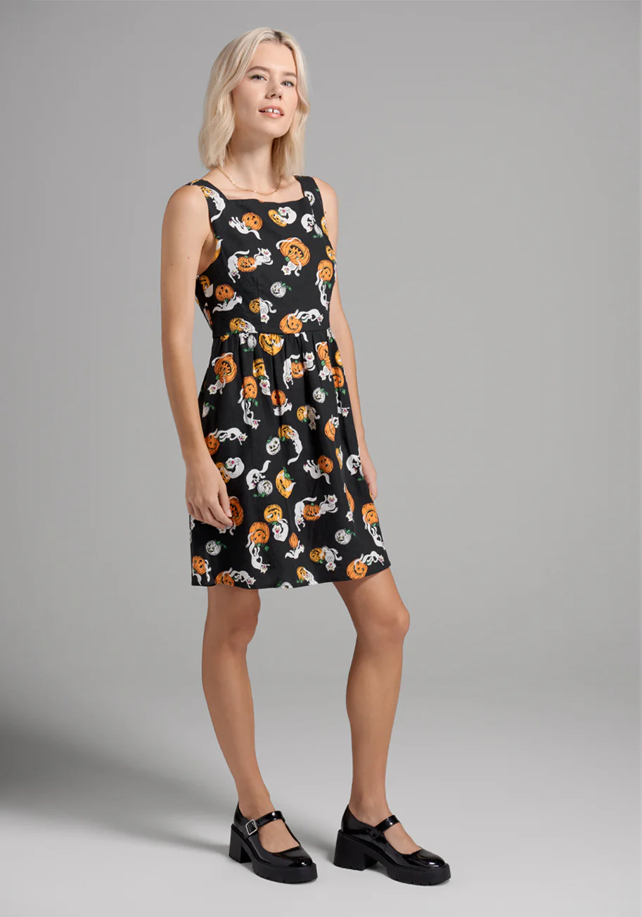 Truth Or Square Fit And Flare Dress - Olabens