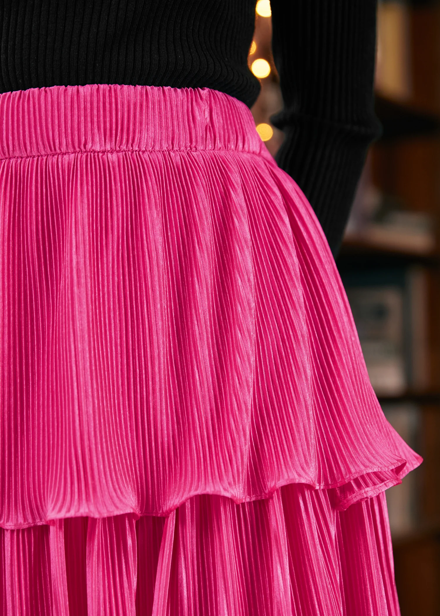 Vintage Tales Tiered Midi Skirt - Olabens