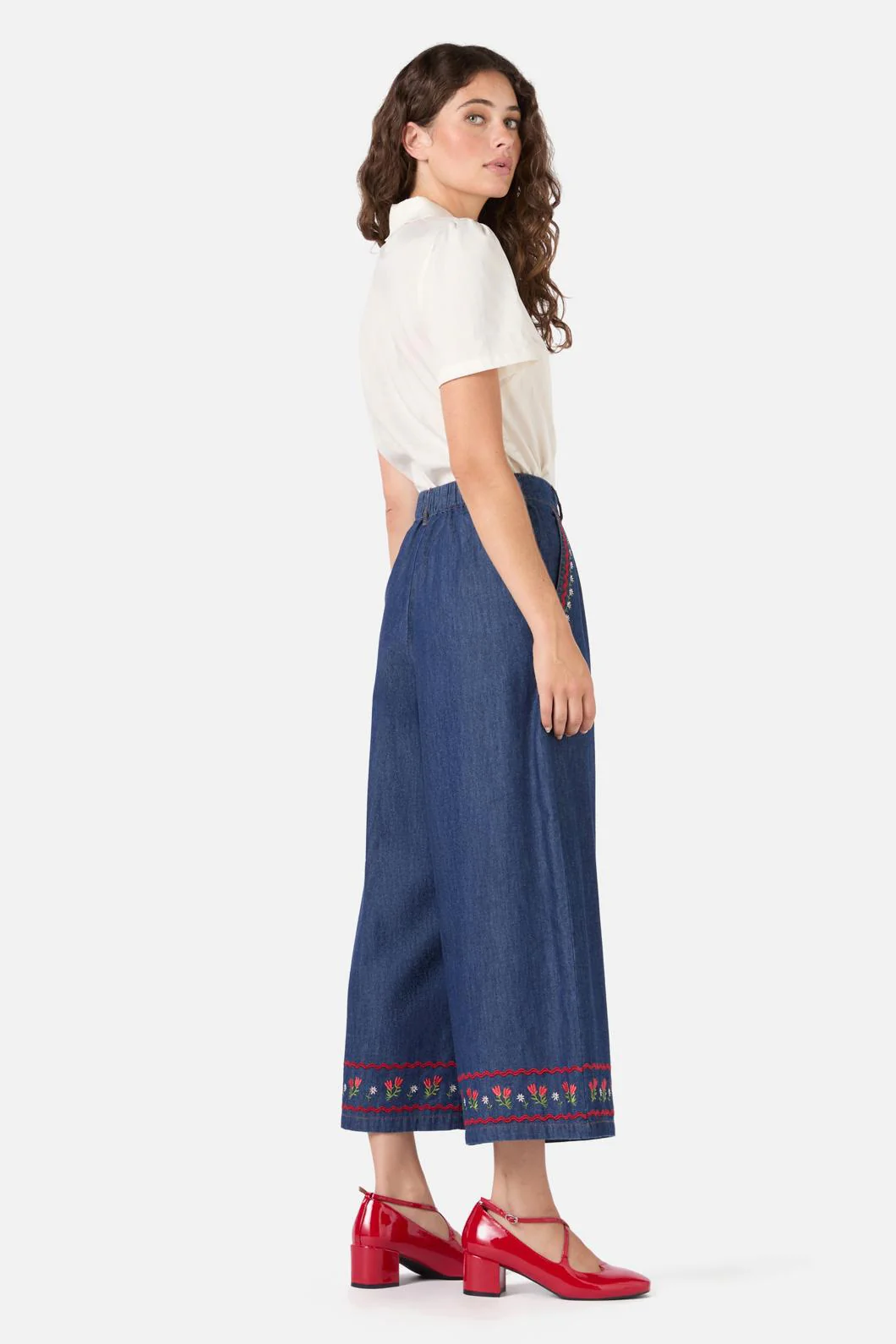 Meadow Embroidered Culotte - Olabens