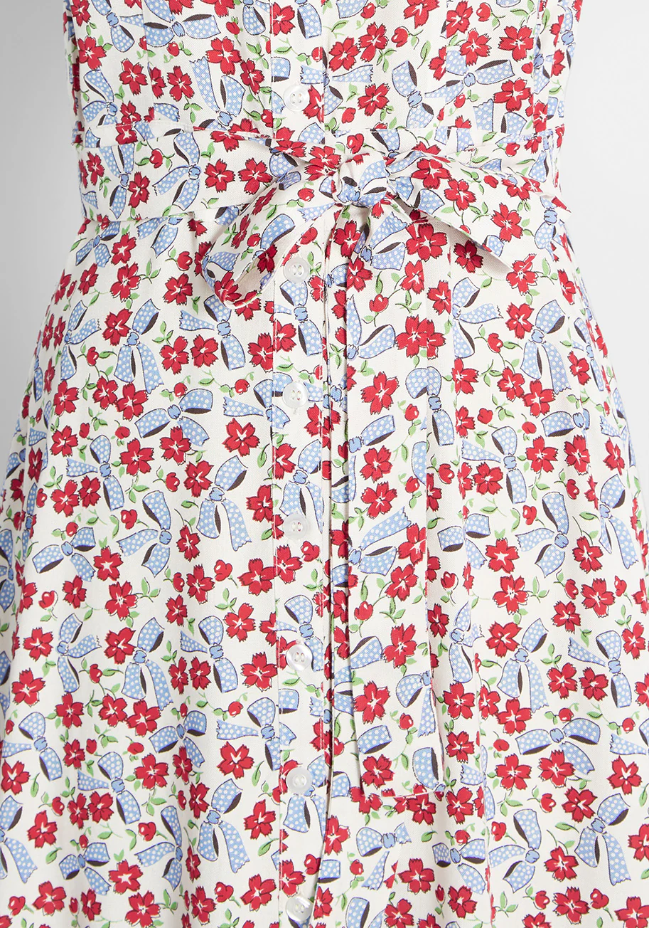 Time Ties When You're Having Fun Midi Shirt Dress - Olabens