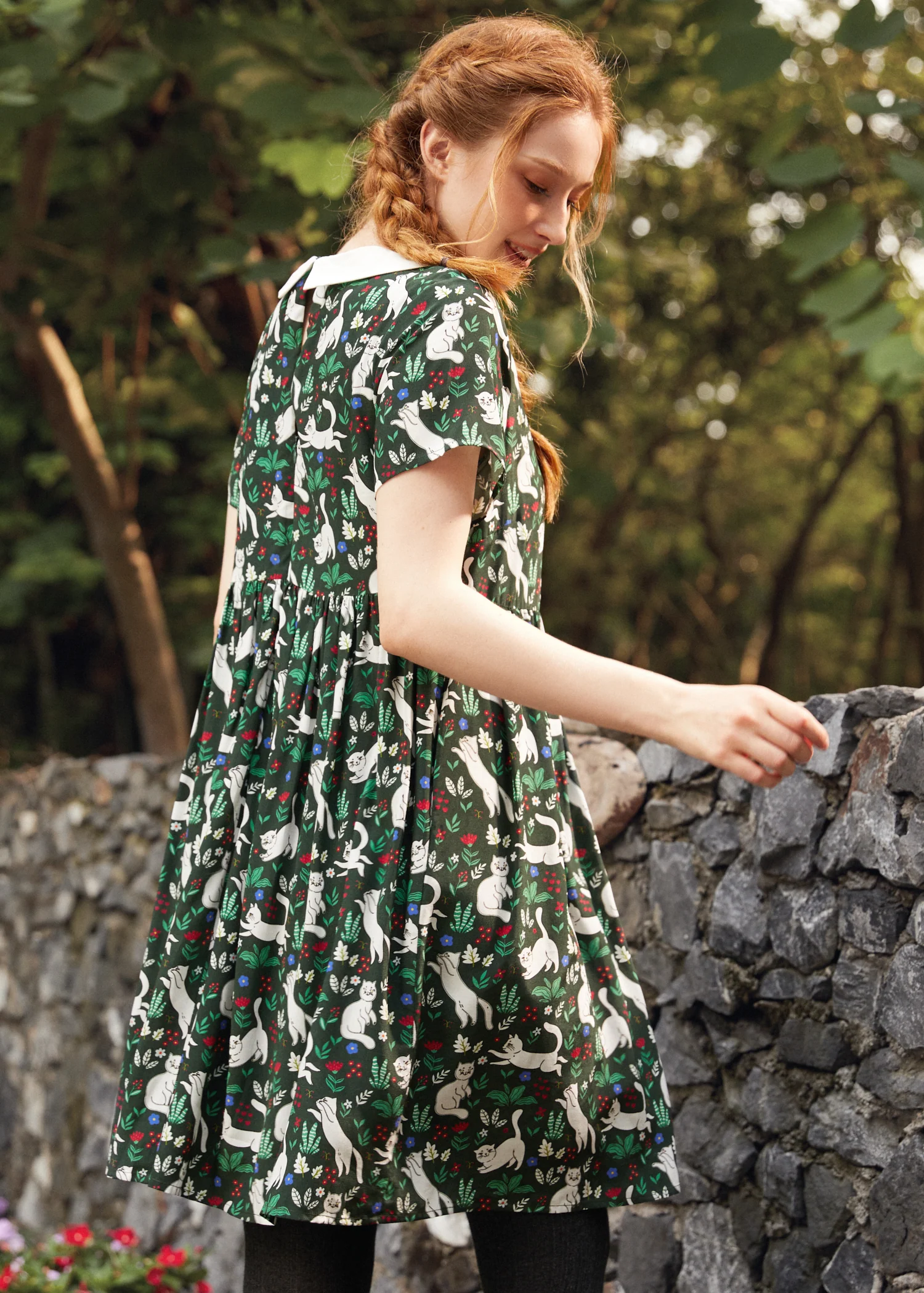 Whimsy & Wonder Collar Empire Dress - Olabens