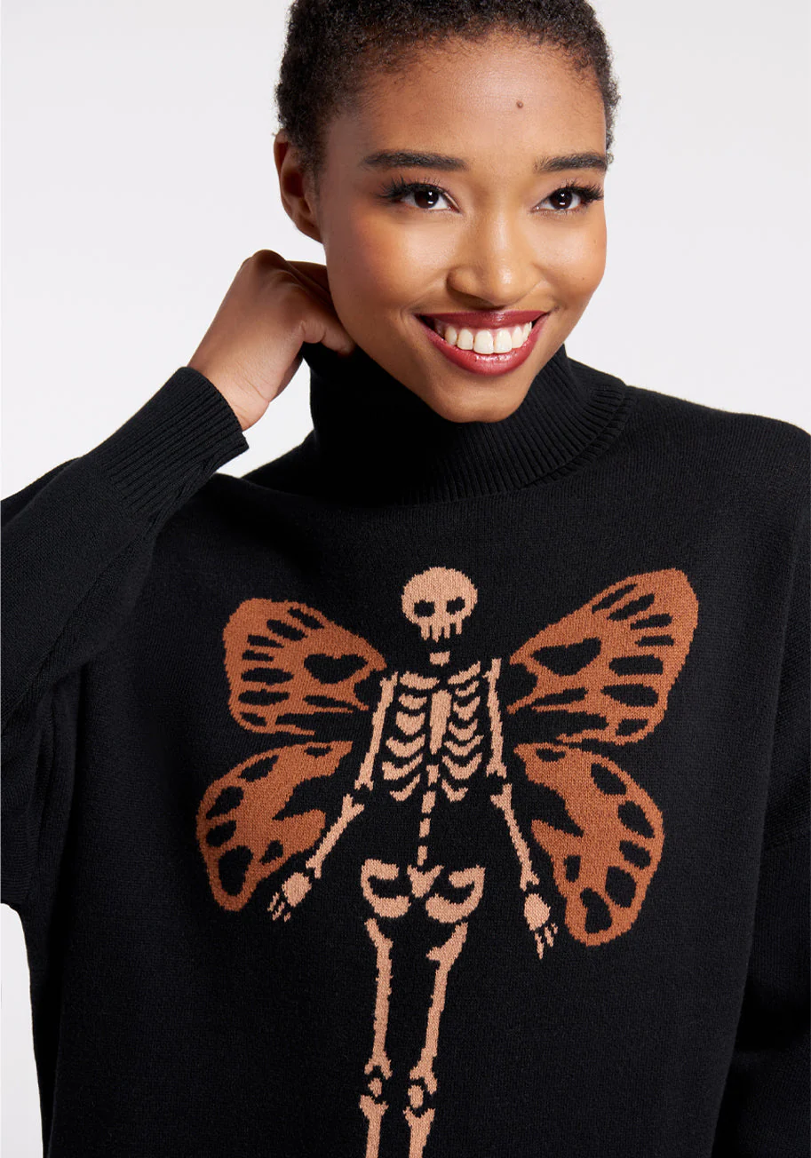 Fairies Can Be Scary Turtleneck Sweater - Olabens