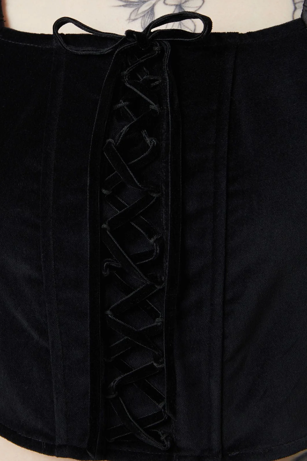 Boudoir Maid Velvet Corset - Olabens