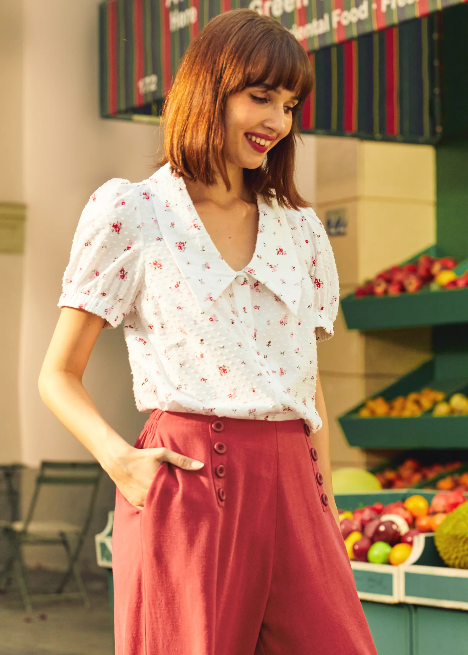 Petal Picnic Blouse - Olabens