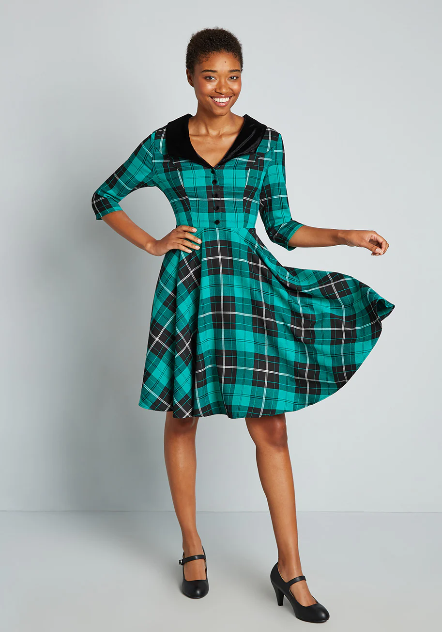 Soda Shop Bop Swing Dress - Olabens