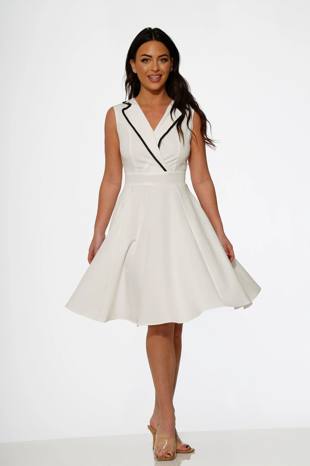 White Jenny Swing Dress - Olabens