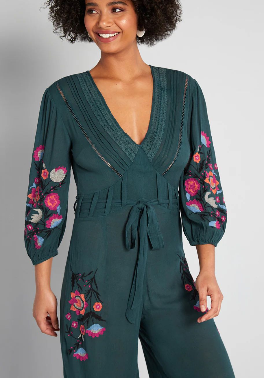 My Happy Place Wide-Leg Jumpsuit - Olabens