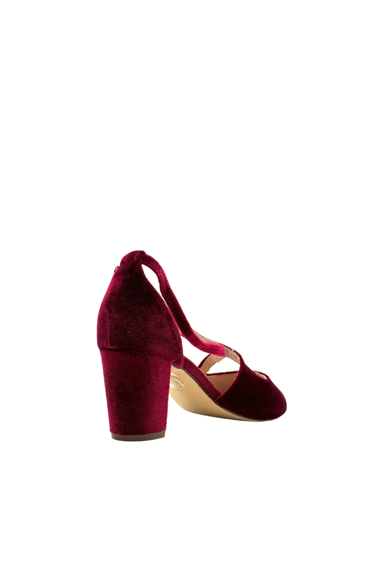 Oren Velvet Mary Jane Heels - Olabens