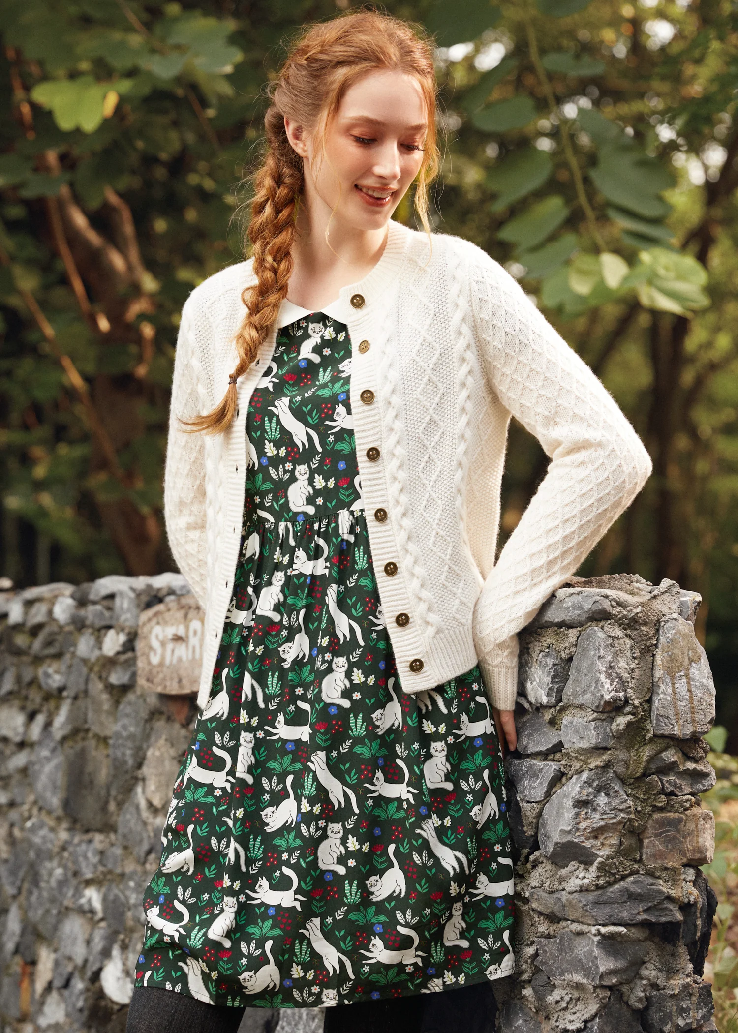 Twist & Shout Cable Cardigan - Olabens