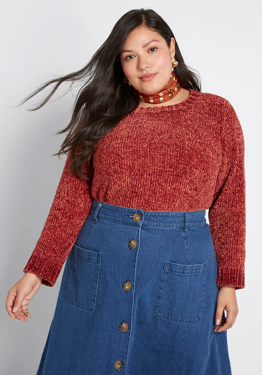 On and Soft Again Chenille Sweater - Olabens