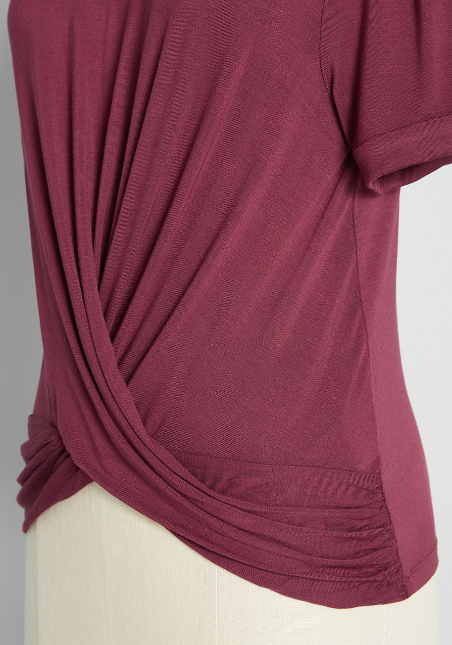A Twist of Fun Knit Top - Olabens