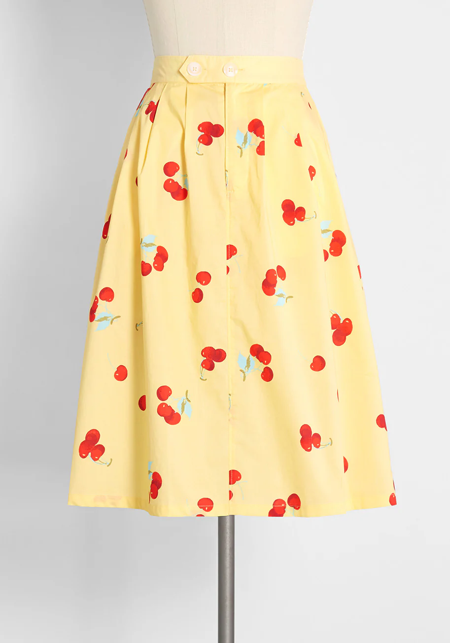 Working for the Long Weekend A-Line Skirt - Olabens