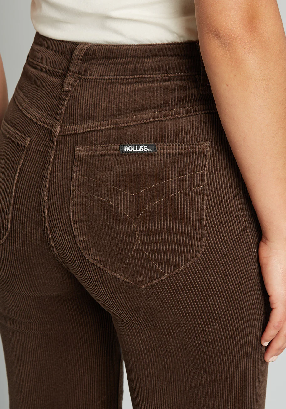 So Seventies Savvy Corduroy Flare Pants - Olabens