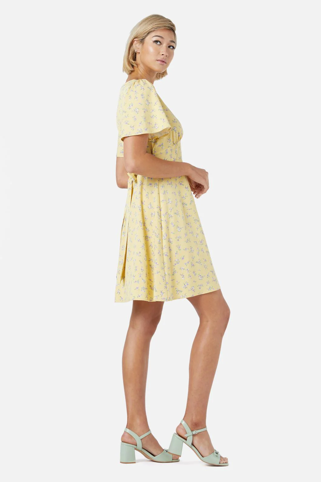 Lila Ditsy Mini Dress - Olabens