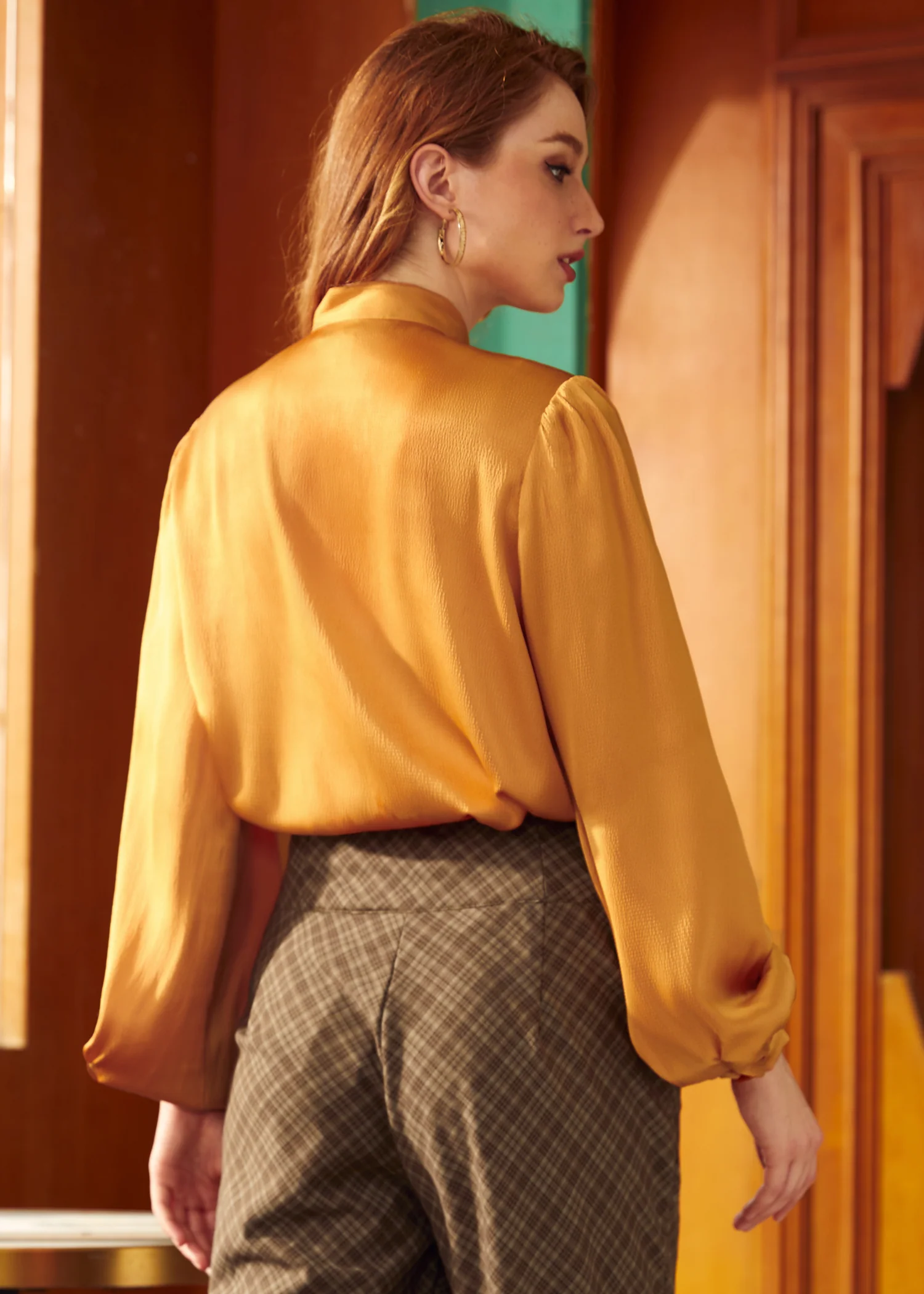 Space Race Bow Blouse - Olabens