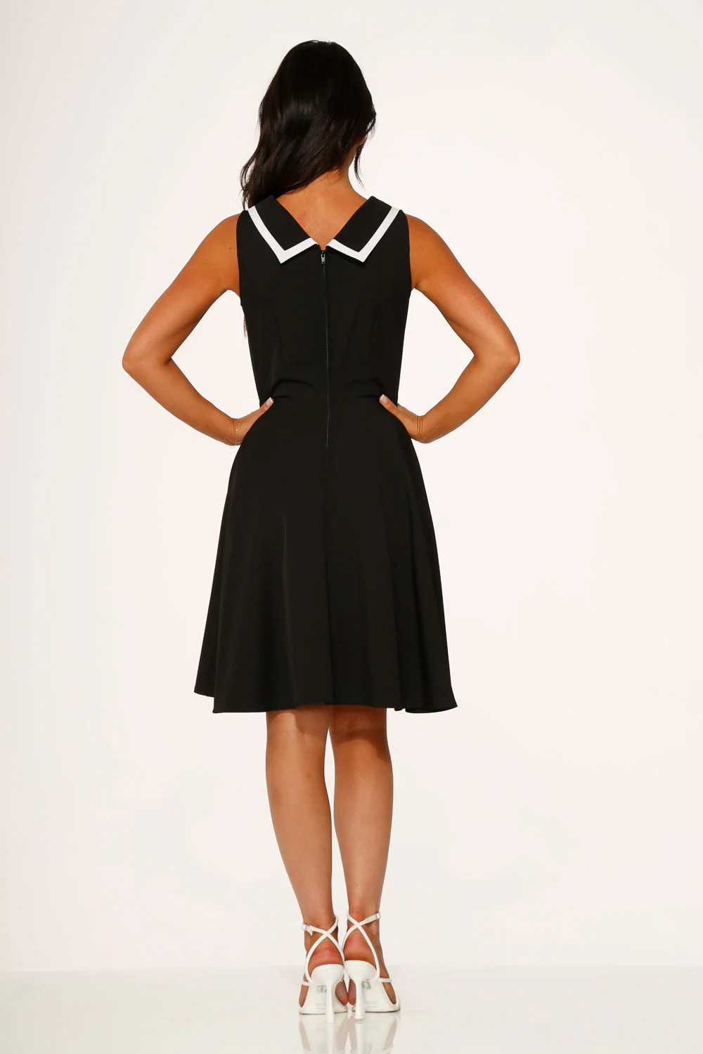 Black & White Swing Dress - Olabens