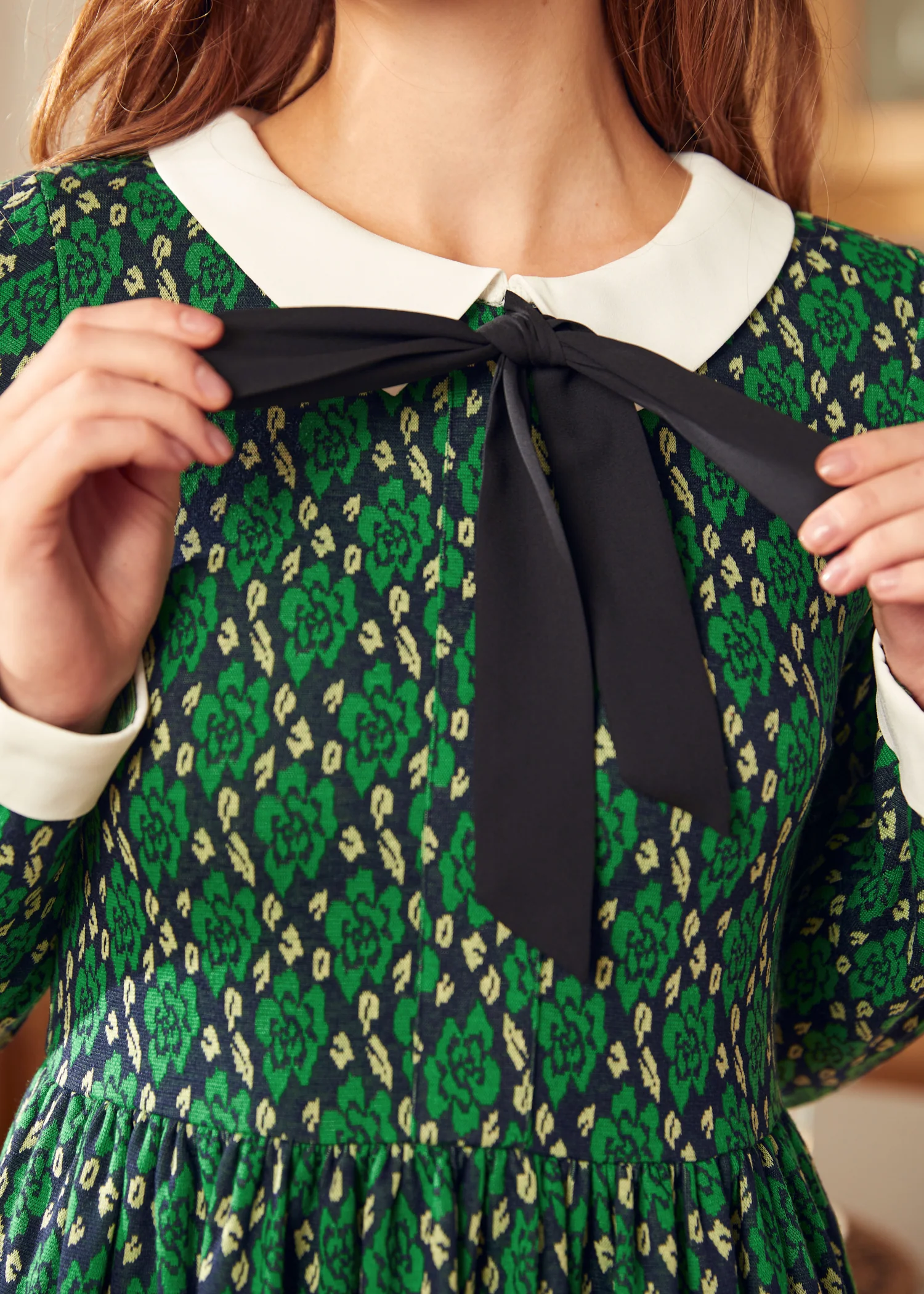 Nifty Fifties Flare Collar Dress - Olabens