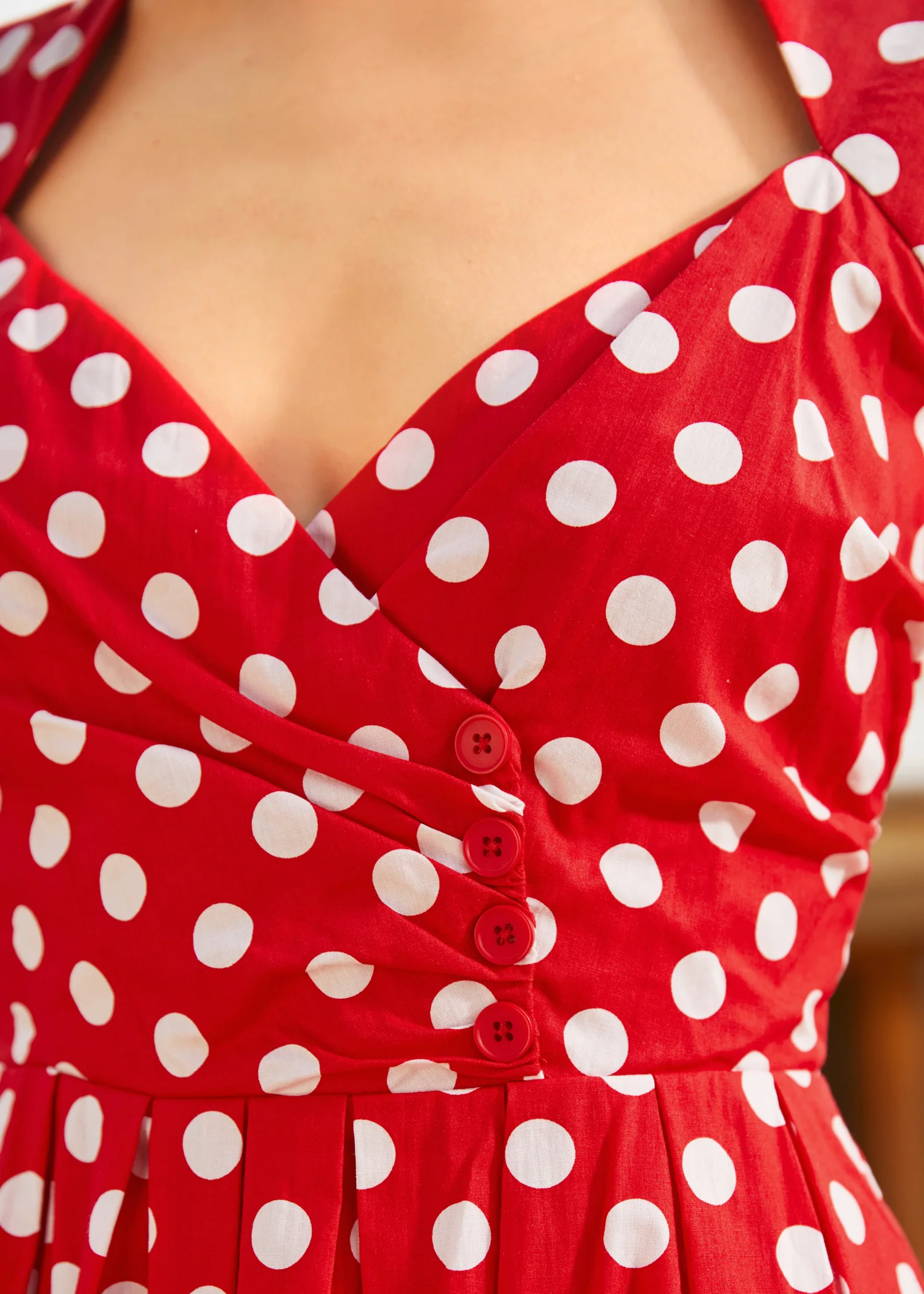 Dotted Darling Fit & Flare Dress - Olabens