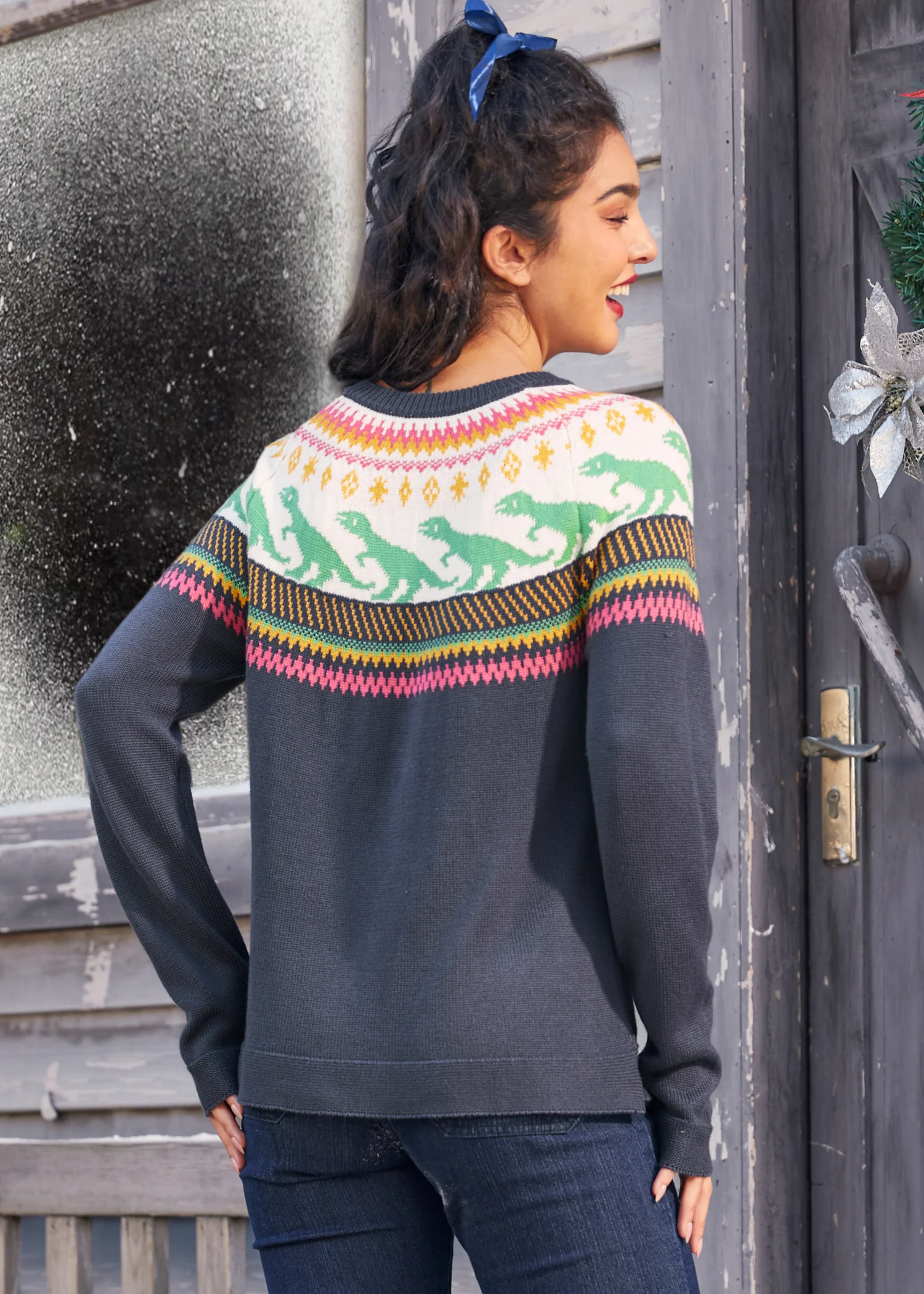 Retro Charm Raglan Sweater - Olabens