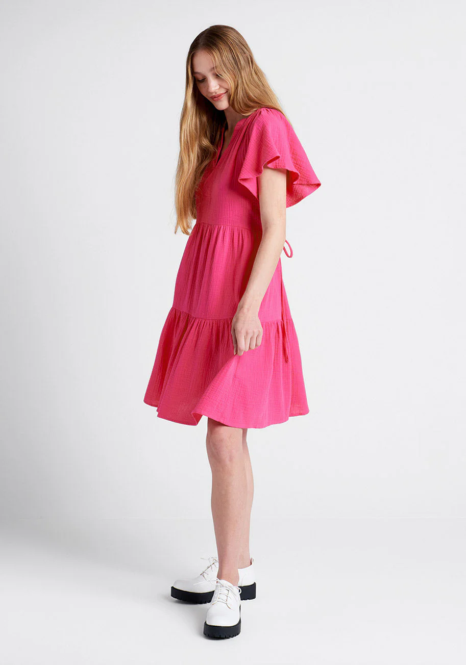 Sun-Soaked Cotton Dress - Olabens