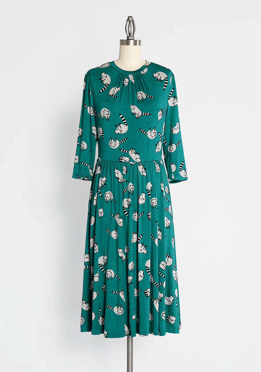 Print Appeal Midi Dress - Olabens