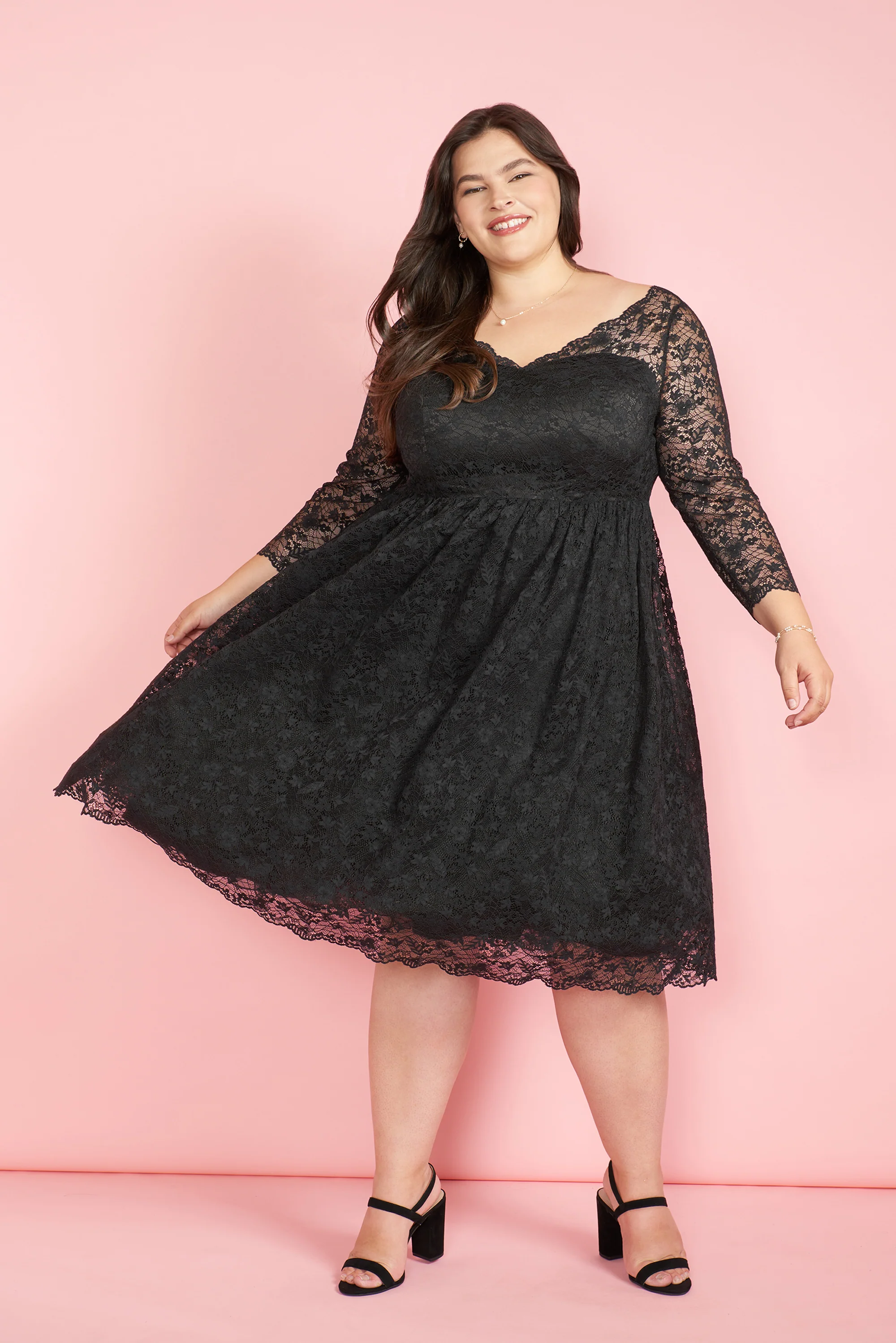 Dramatic Performance Lace Dress - Olabens