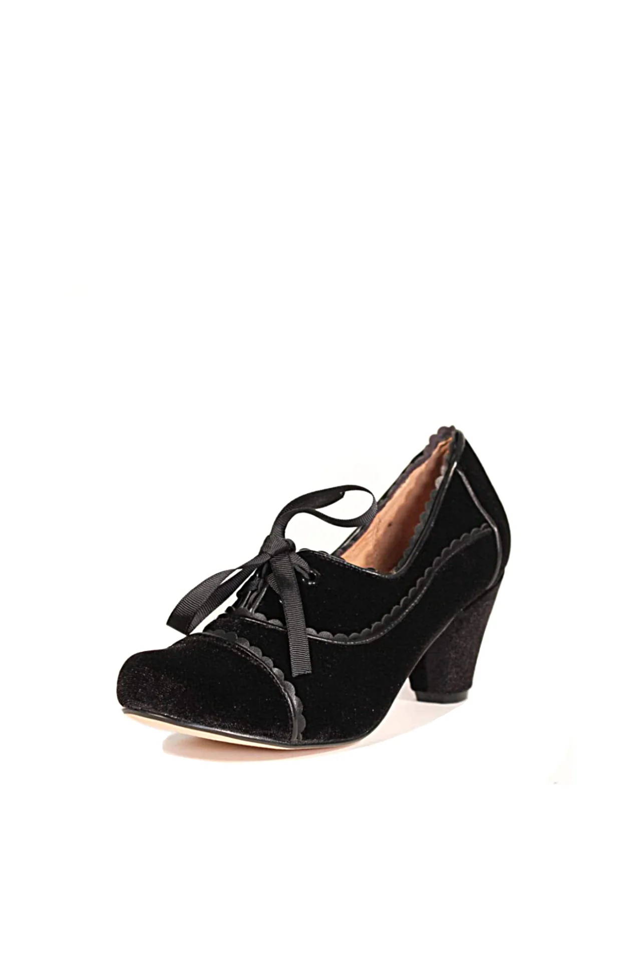 Madison Velvet Retro Heels - Olabens