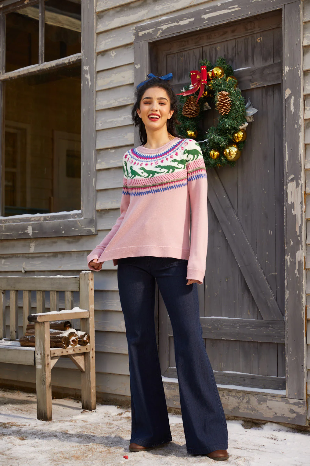 Retro Charm Raglan Sweater - Olabens